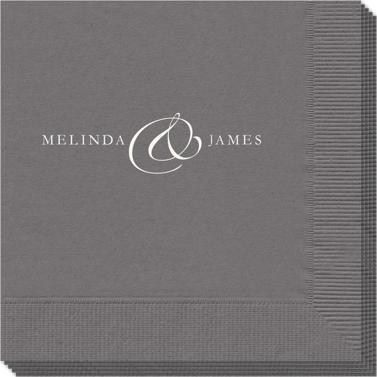 Elegant Ampersand Napkins